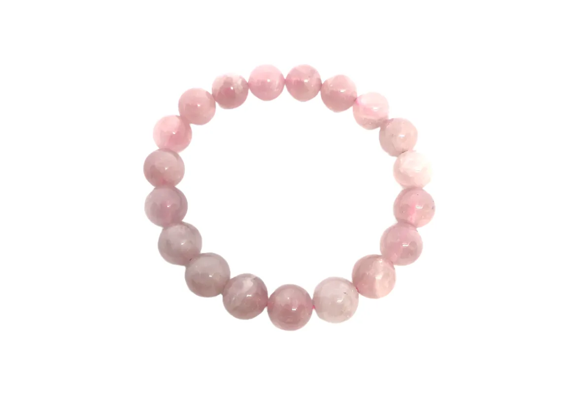 12MM Rose Quartz Crystal Bracelet