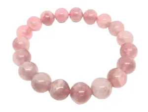 12MM Rose Quartz Crystal Bracelet