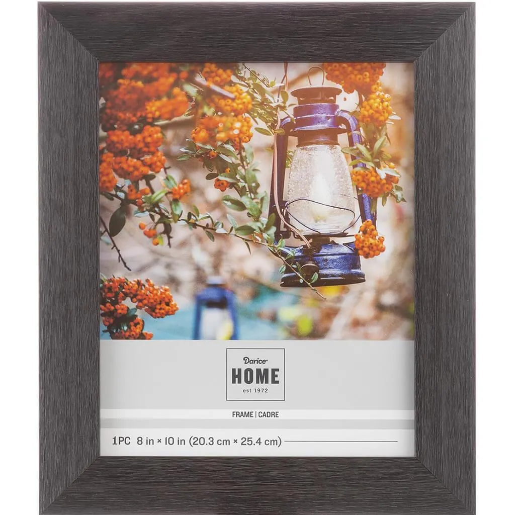 8 x 10 Picture Frame: Black Distressed, 10.59 x 12.6 inches