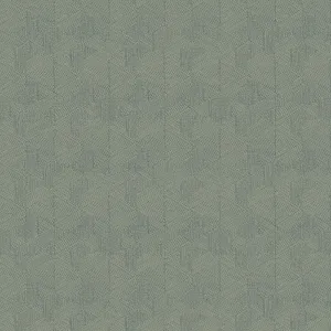 Abstract Geo Modern Wallpaper in Teal/Silver