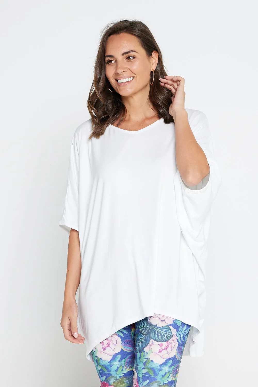 Alana Bamboo Top - White