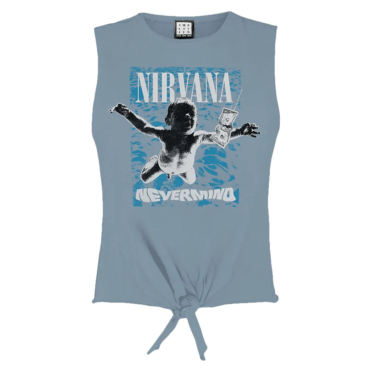 Amplified Womens/Ladies Nevermind Nirvana Sleeveless Crop Top