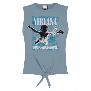 Amplified Womens/Ladies Nevermind Nirvana Sleeveless Crop Top