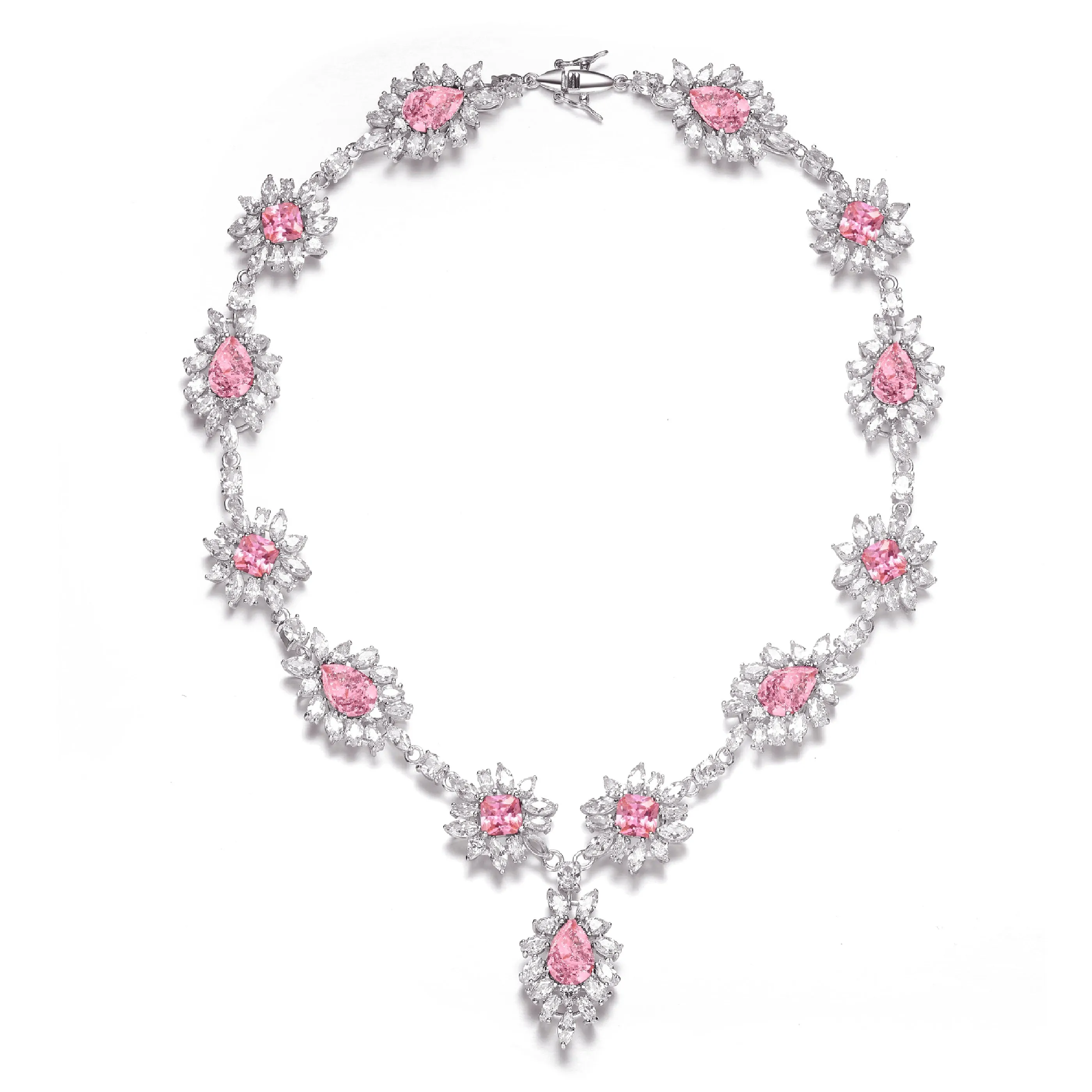 Antoinette Soleil Rose Pink Necklace