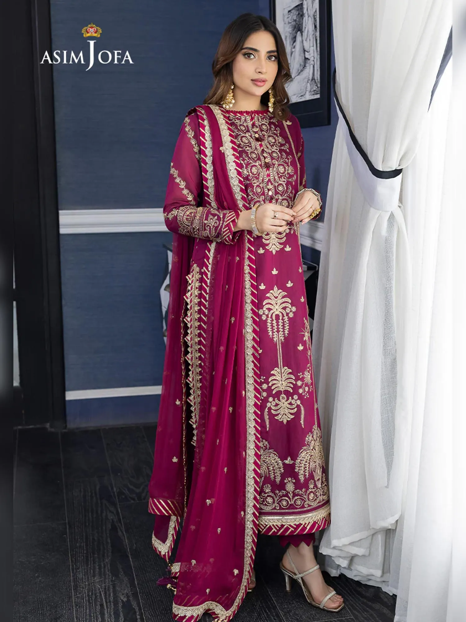 Asim Jofa "Jhil Mil" Luxury Ready-to-Wear Suit (AJJM-02)