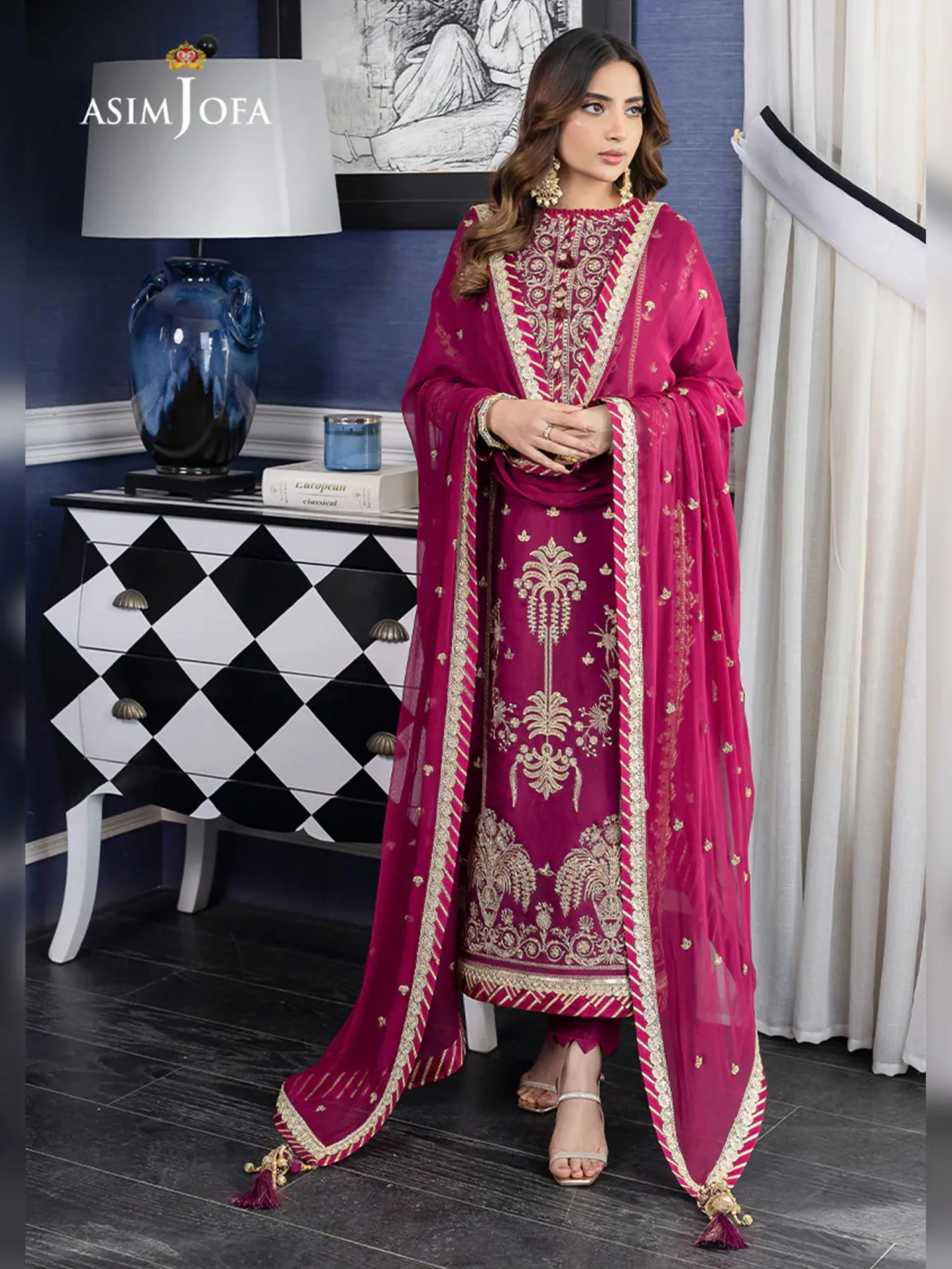 Asim Jofa "Jhil Mil" Luxury Ready-to-Wear Suit (AJJM-02)