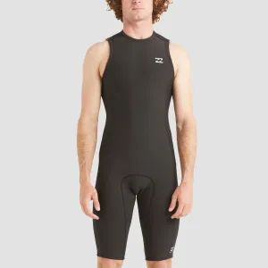 Billabong Absolute 2/2mm Short John Back Zip Wetsuit Black