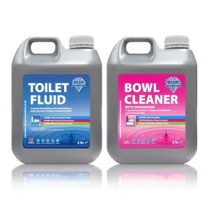 Blue Diamond Chemical Toilet Fluid Caravan Twin Pack 2L