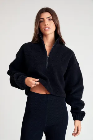 Cosy 1/2 Zip Crop Fleece