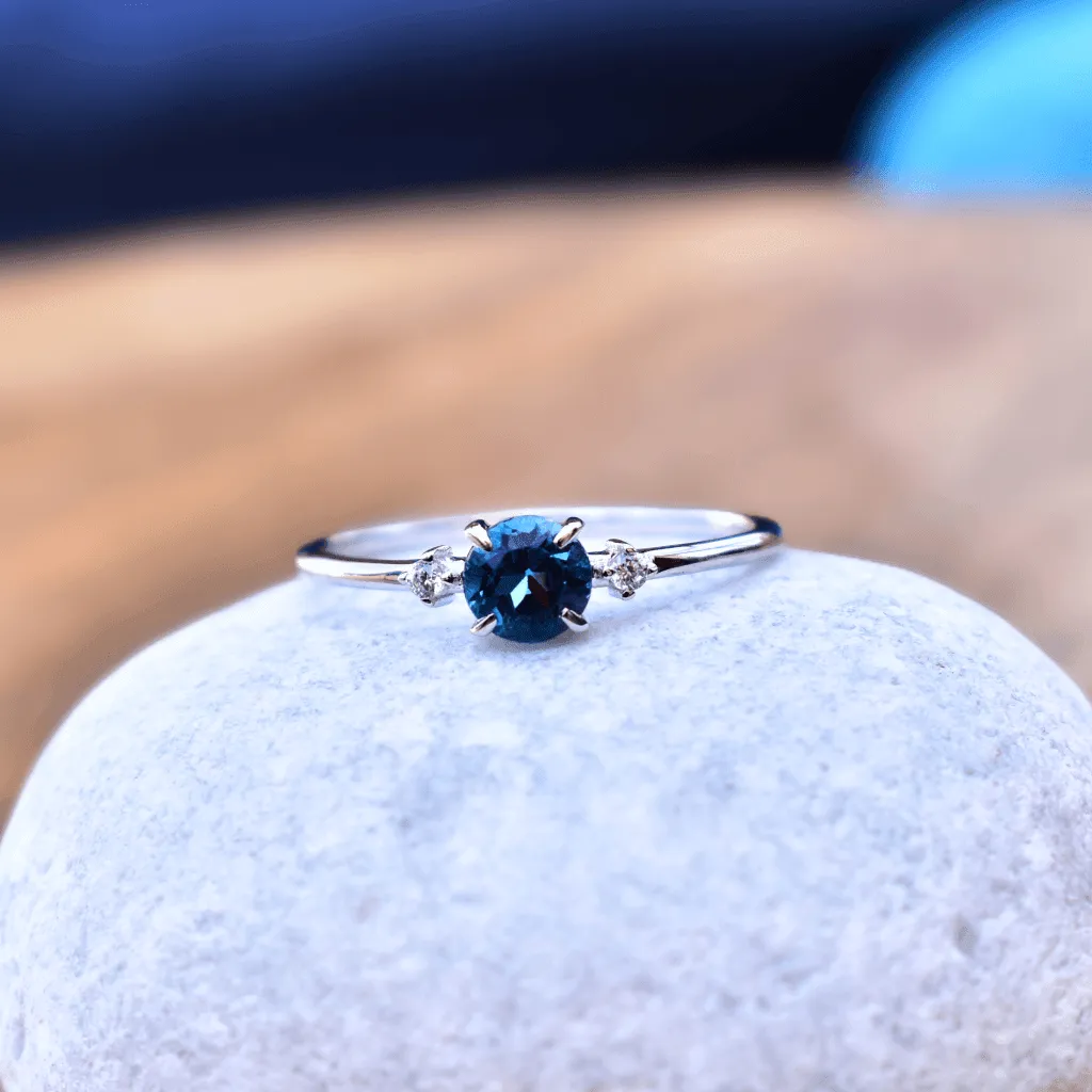 Dainty Breeze - Blue Topaz Ring