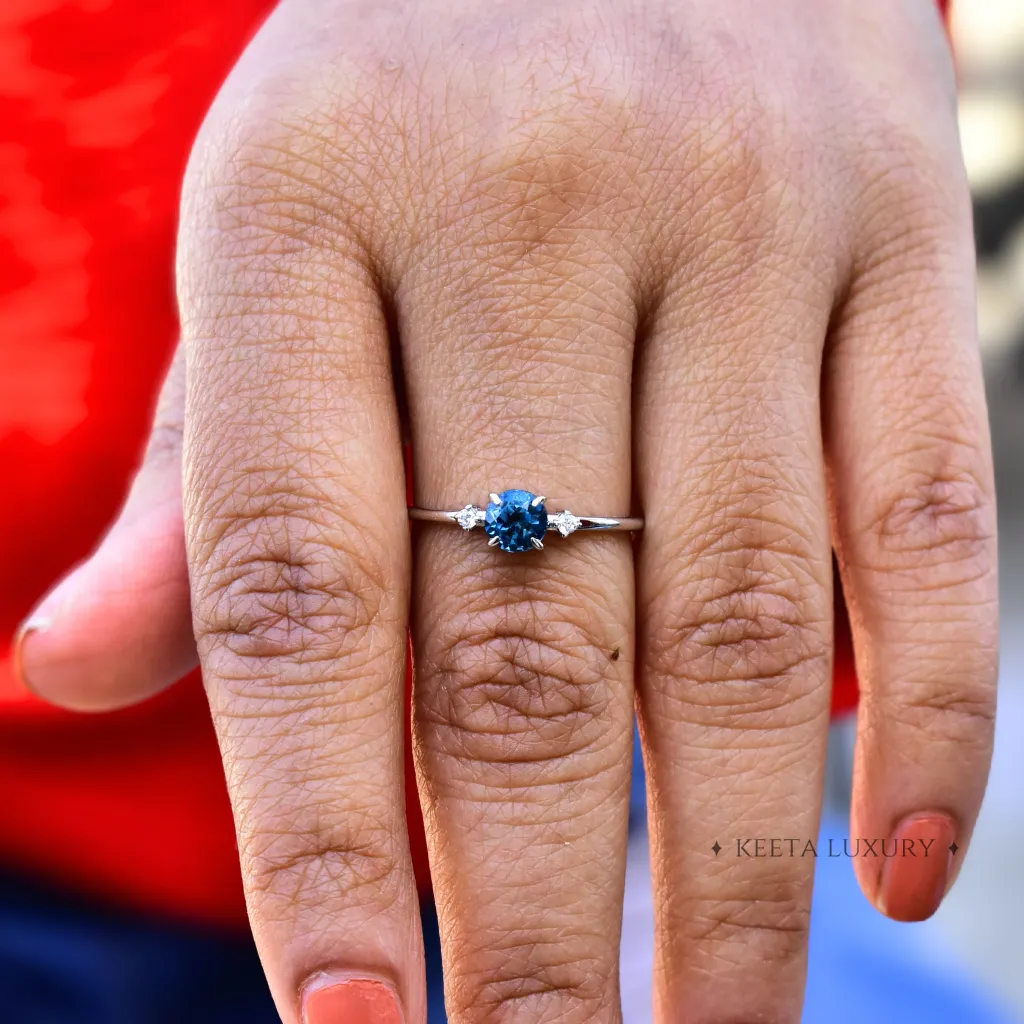 Dainty Breeze - Blue Topaz Ring