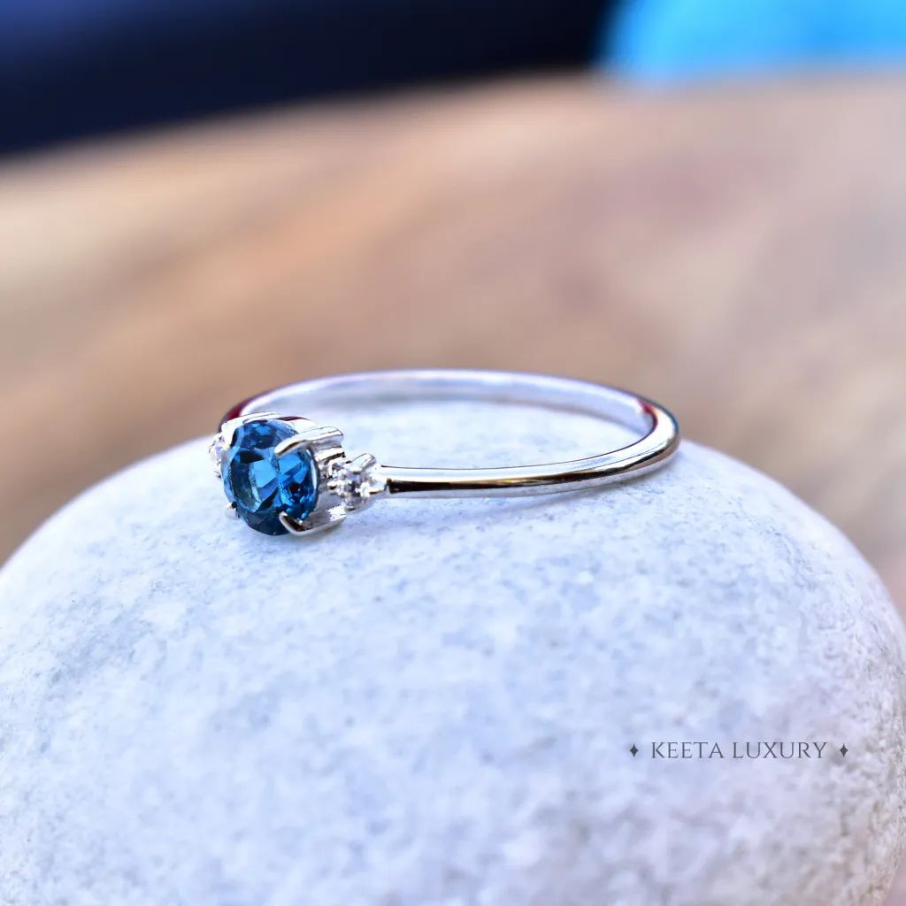 Dainty Breeze - Blue Topaz Ring