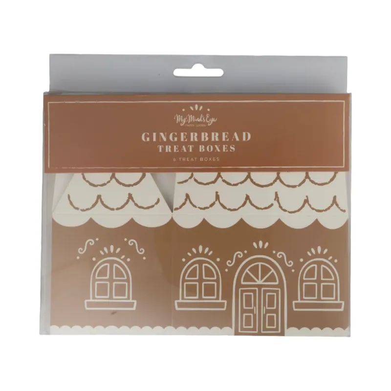 Gingerbread House Treat Boxes (6 Pack)