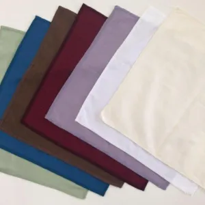 Handkerchiefs in sateen