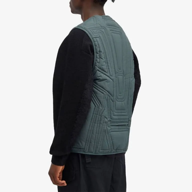 Insulated vest Y-3 M QLTD, dark gray/dark green