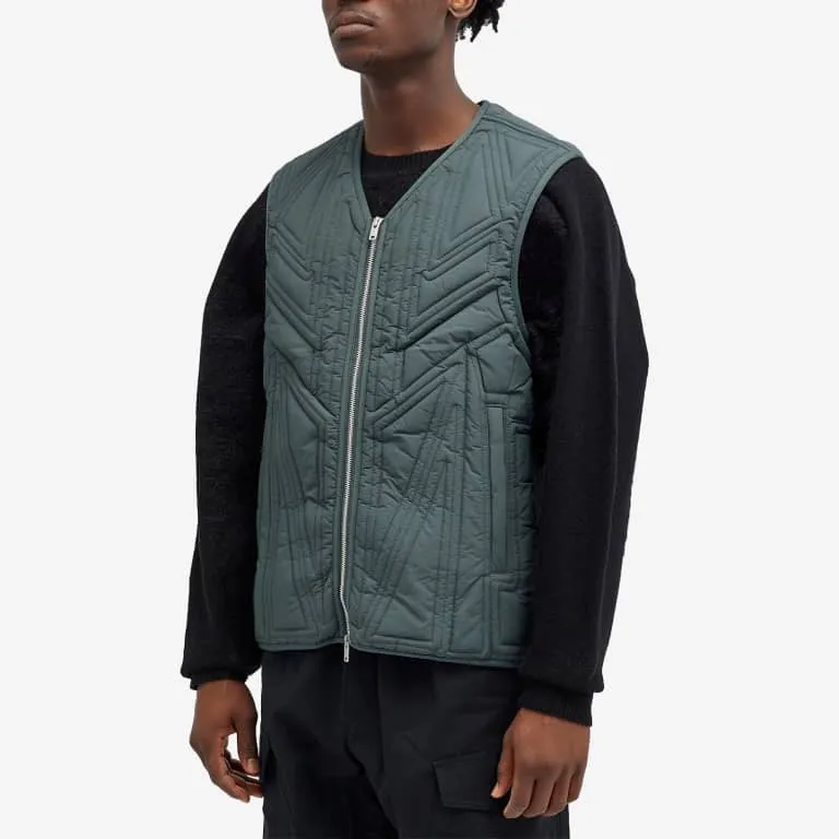 Insulated vest Y-3 M QLTD, dark gray/dark green