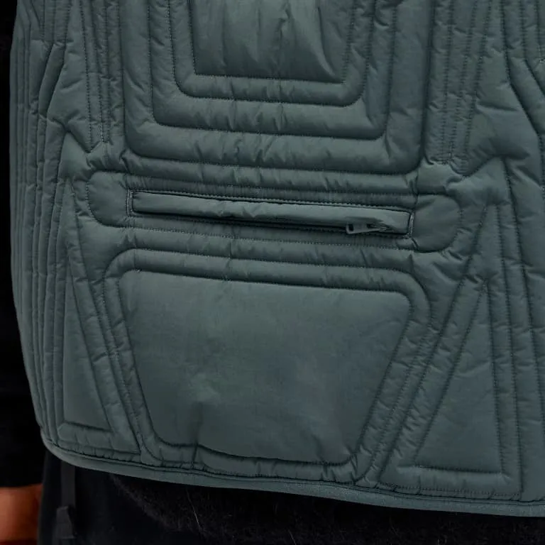 Insulated vest Y-3 M QLTD, dark gray/dark green