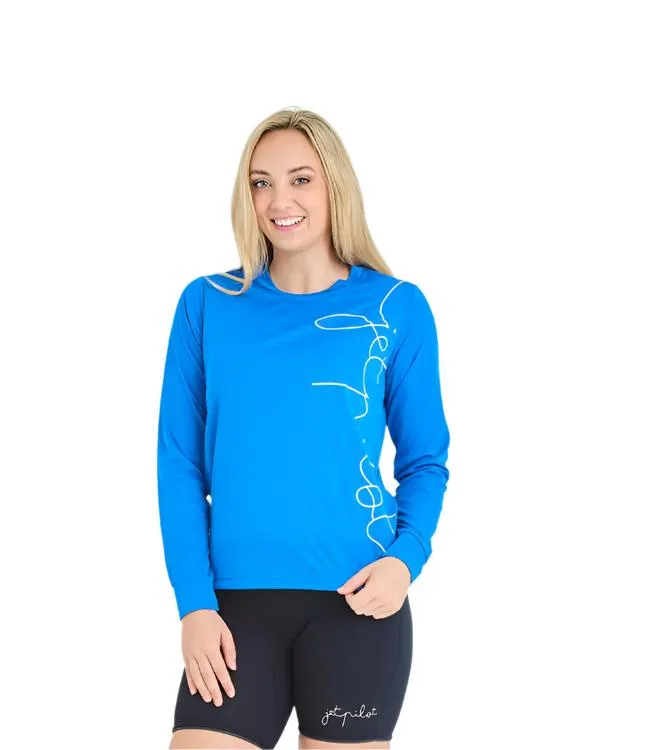 Jetpilot Pacer Hydro Ladies Tee (2025) - Blue