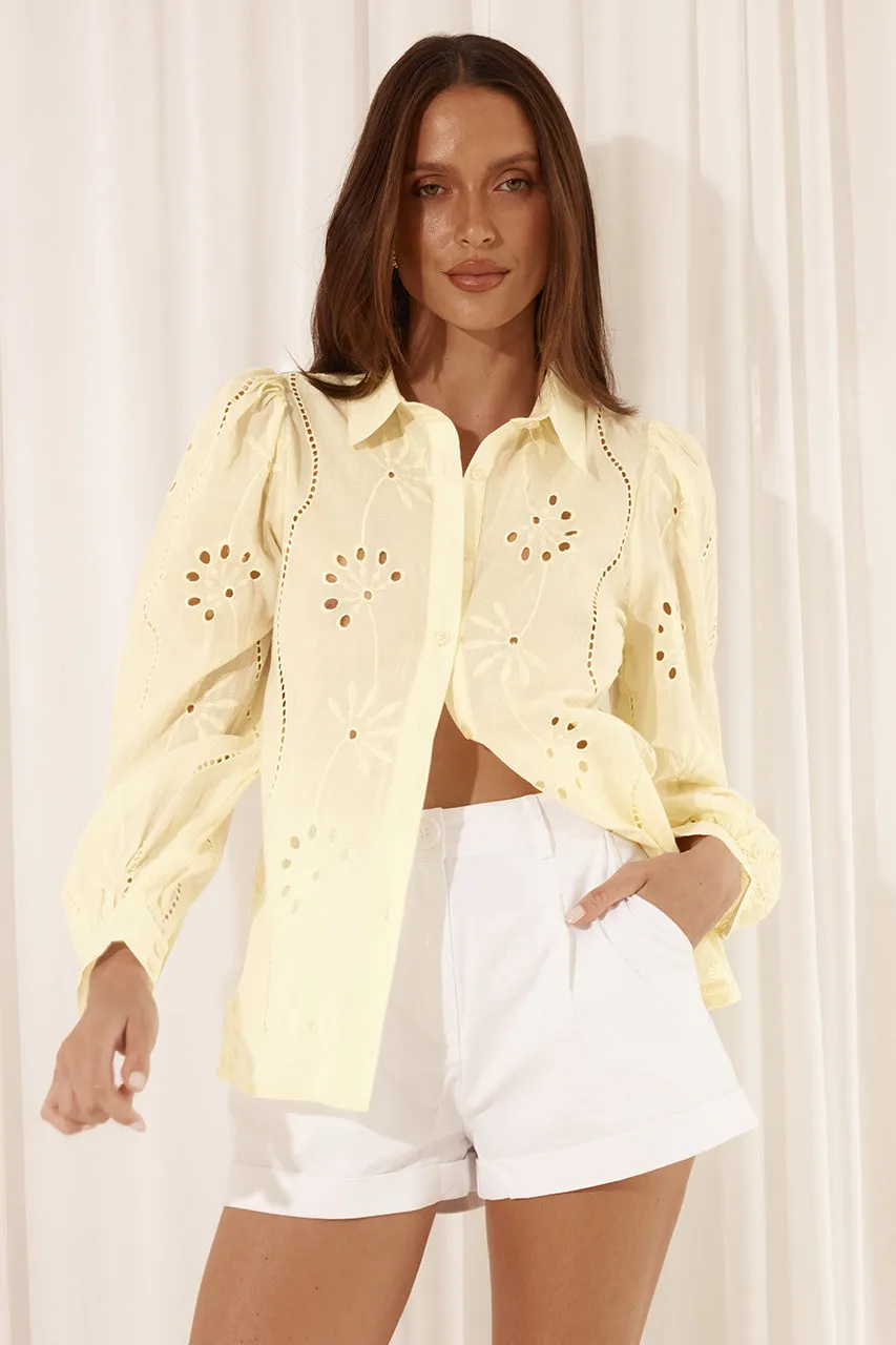 KNOWLES BLOUSE - LEMON