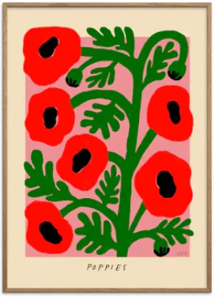 Madelen - Poppies Original Artist Poster