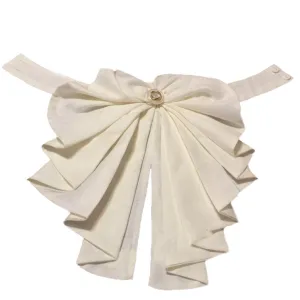 Men's Linen Jabot in Papyrus White