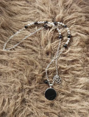 Mini Scrying Mirror Necklace