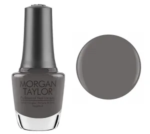 Morgan Taylor Lacquer Nail Polish - Smoke The Competition Concrete Gray Creme - 15ML