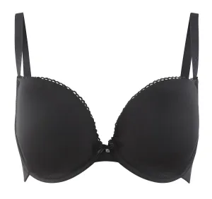 Neve Moulded Plunge T-Shirt Bra Black - Cleo by Panache