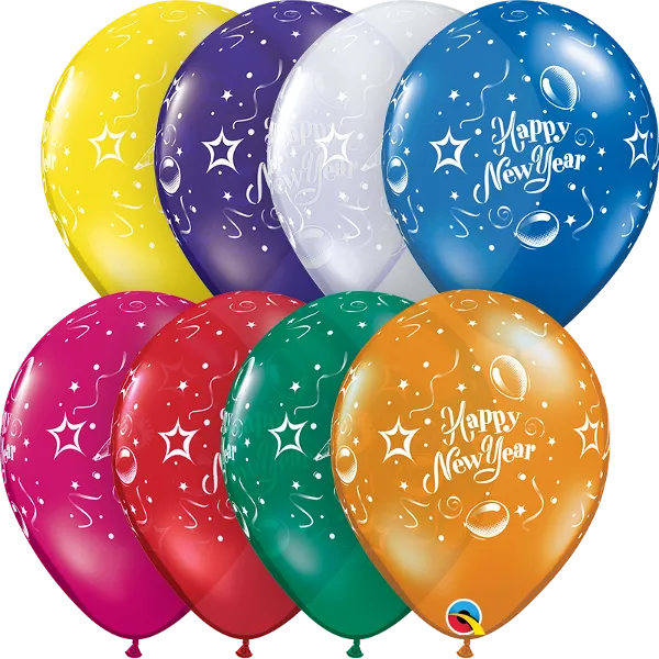 New Year Party Balloons- 8 pcs