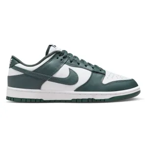 Nike Men's Dunk Low White/White/Vintage Green