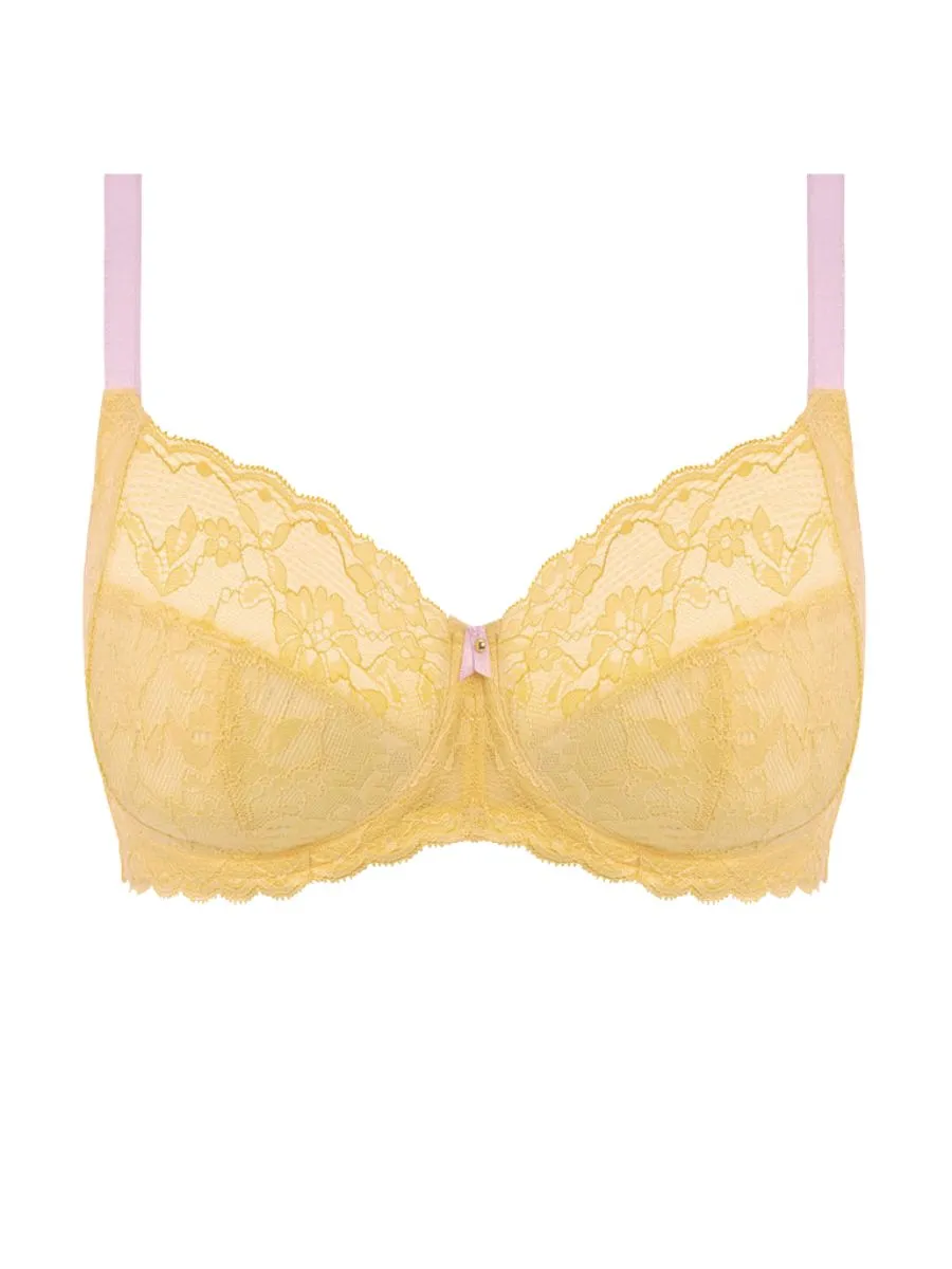 Offbeat Side Support Bra - Lemon Fizz