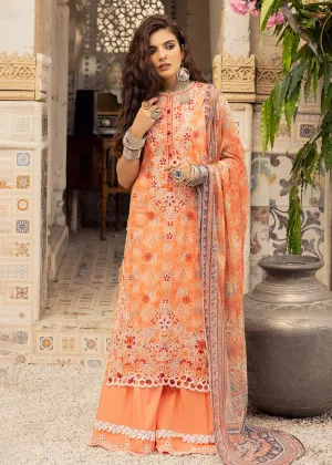 Orange Lawn Suit - Adan Libas - Dorian Eid Edit '23 - 5193-D7