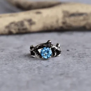 Twilight Twig - Blue Topaz Ring