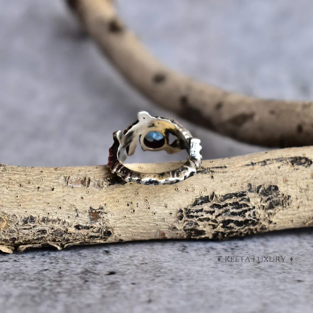 Twilight Twig - Blue Topaz Ring