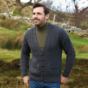 V Neck Irish Men's Cardigan