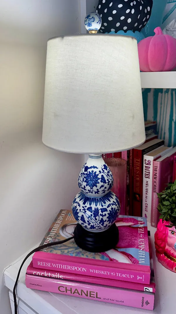 Vintage Gourd Shaped Lamp-Chinoiserie