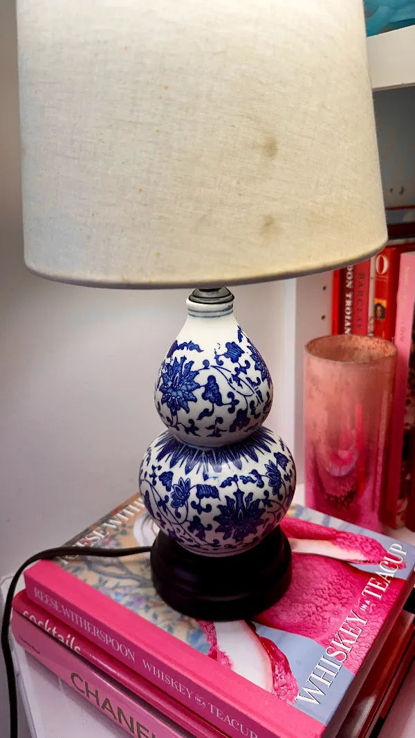 Vintage Gourd Shaped Lamp-Chinoiserie