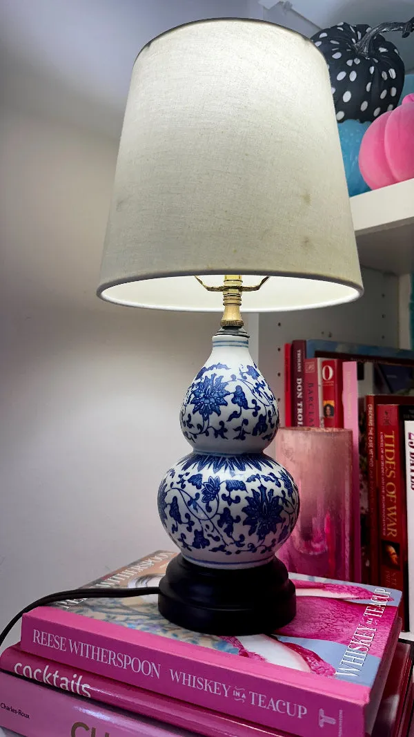 Vintage Gourd Shaped Lamp-Chinoiserie