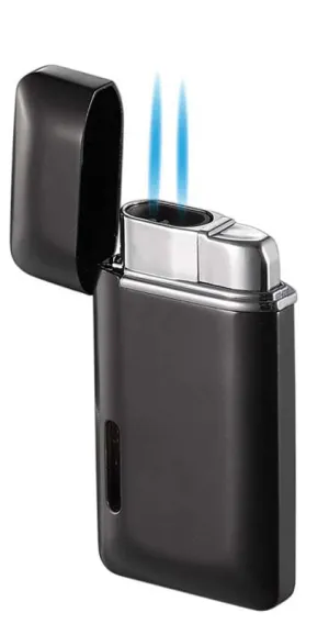 Visol Nevis Dual Torch Cigar Lighter - Matte Black