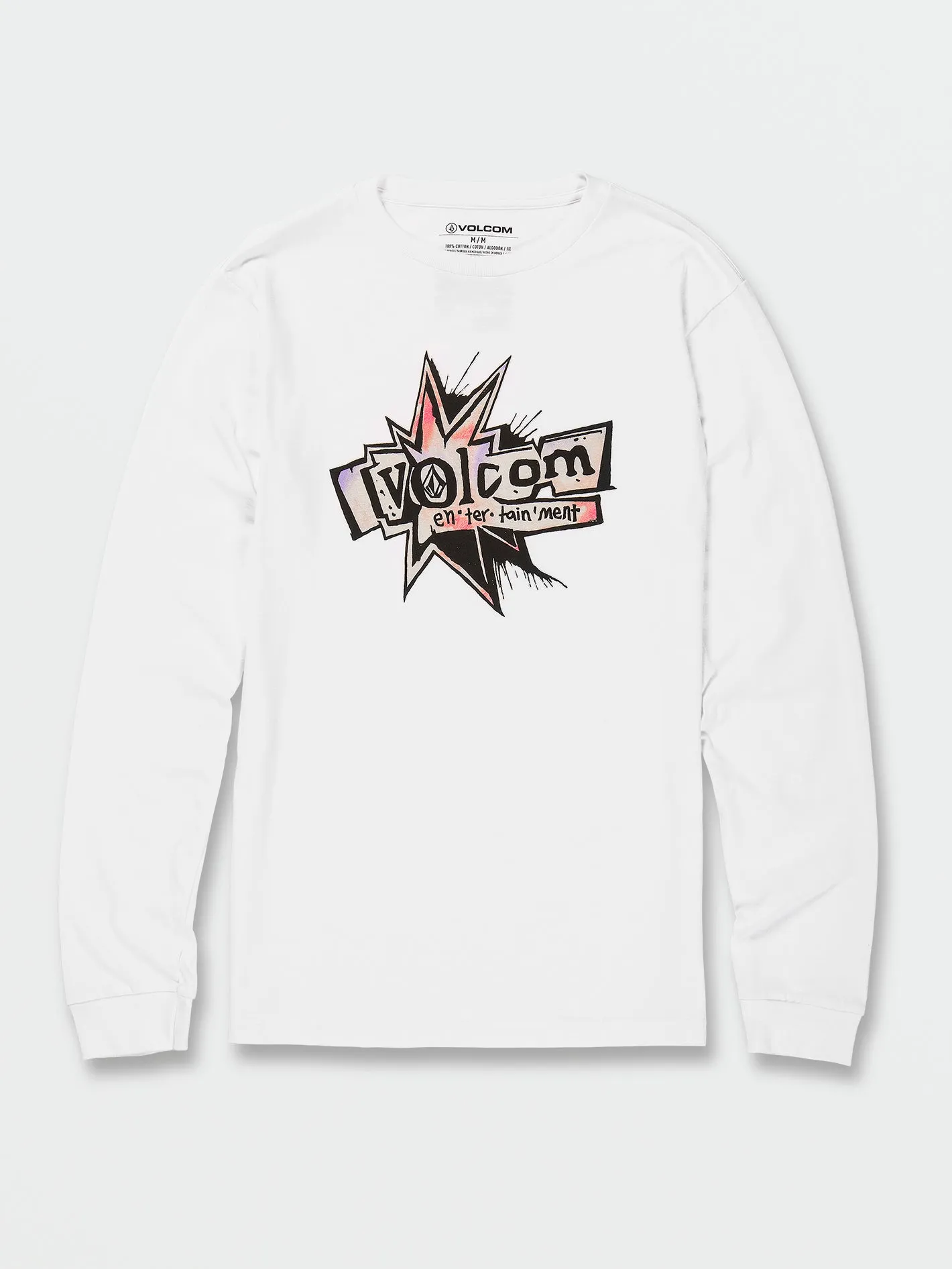 Volcom Entertainment Long Sleeve Tee - White