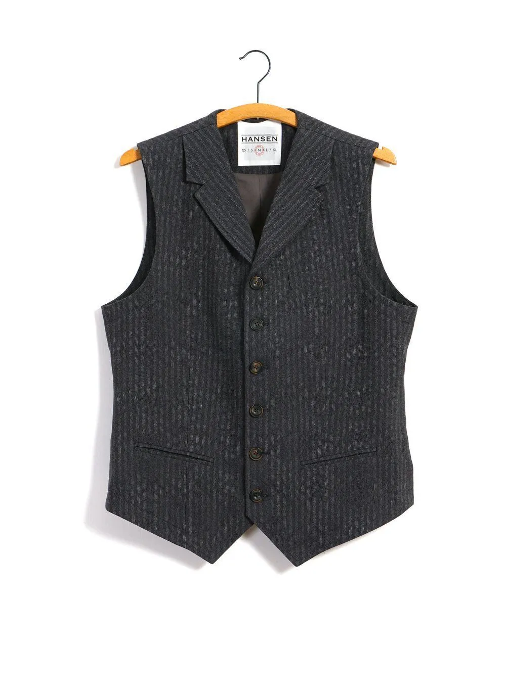 WILLIAM | Lapel Waistcoat | Grey Pin