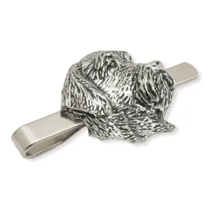 Wire Haired Pointer Luxury Pewter Tie Slide