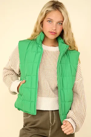 Zip Up Puffer Padded Warm Vest